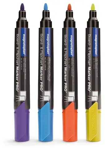 Magnetoplan Popisovač PRO sada mix barev / Popisovač / 4 ks / šíře stopy 1,5-3 mm / stíratelný