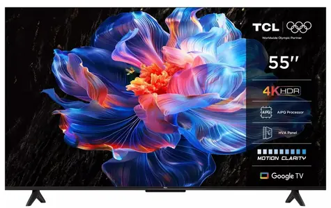 55" TCL 55P69K černá / Televize / 4K UHD / LED / Google TV / Wi-Fi / 3x HDMI / 20W repro
