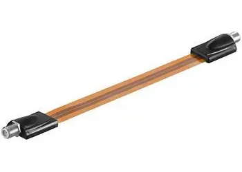 Goobay plochý hnědá / Okenní průchodka pro satelitní kabel / 180 mm