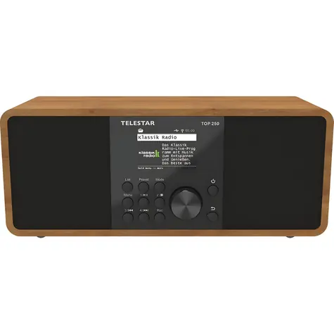 Telestar TOP250 dřevo / Internetové rádio / DAB+ / FM / Wi-Fi / USB / 20 W