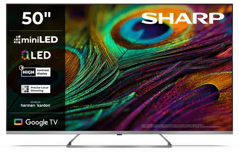50" SHARP 50JP7265E / 3840 x 2160 / QLED MiniLED / HDMI / USB / Wi-Fi / DVB-T&T2&C&S&S2 / repro 24W