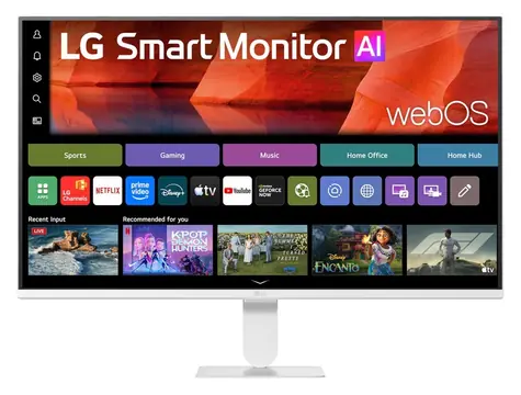 27" LG 27U511SB-W bílá / Monitor / IPS / FHD / 120Hz / 5ms / webOS