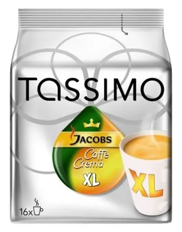 Tassimo Jacobs Caffe Crema Classico XL / Kapslová káva / 16 ks