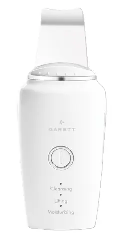Garett Beauty Refresh Scrub bílá / Kavitační peelingové zařízení / EMS / sonoforéza / 3 režimy / 250 mAh