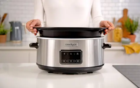 Crockpot CSC112X stříbrná / Pomalý hrnec / 6,5 l / 220 W / dotykové ovládání