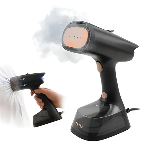 TESLA AeroGrip EA404 / Ruční napařovač oděvů / s funkcí sání