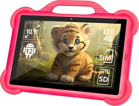 Blow KidsTAB8 růžová / Tablet / 8" / 1280x800 / T606 / 4GB / 64GB / 4G / Android 12