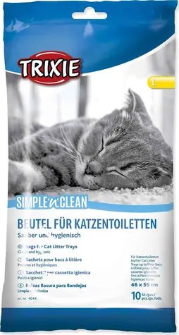 TRIXIE Simple'n'Clean sáčky do kočičí toalety L / Sáčky / 46x59 cm / 10 ks
