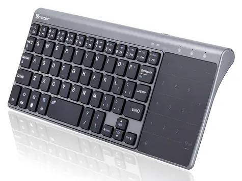 Tracer Expert šedá / Bezdrátová klávesnice s touchpadem / 96% / 2,4 GHz / Nano přijímač