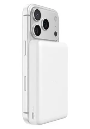 Belkin BOOST CHARGE Qi2 Slim bílá / Bezdrátová powerbanka / Magnetická / 10000mAh