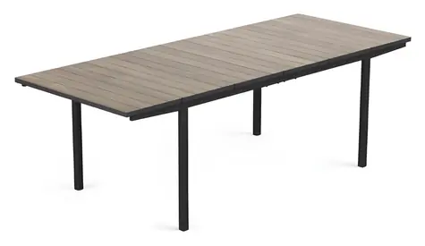 Keter Porto ashwood, grafit / Zahradní stůl / Plastový / rozkládací 160-240 cm