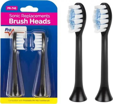 ProMedix PR-745 B černá / Náhradní kartáčky / 2 ks / pro PR-740
