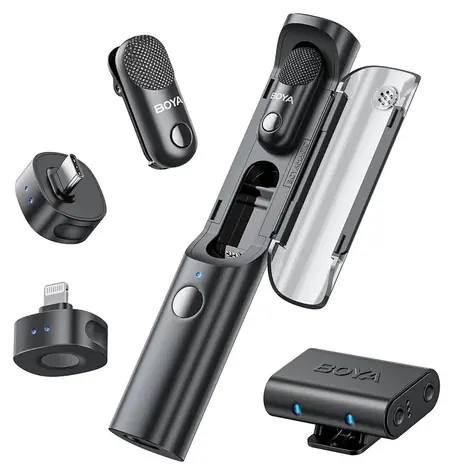 BOYA Magic 02 2TX+3RX / Bezdrátový mikrofonní systém / 2x vysílač / 3x přijímač