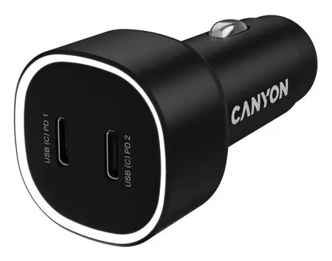 Canyon OnDrive 60 / Autonabíječka / 2x USB-A / 60 W / rychlonabíjení