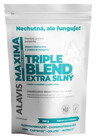 ALAVIS MAXIMA Triple Blend extra silný 290 g / Kloubní výživa / Prášek / MSM / Glukosamin / Chondroitin