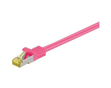 Goobay Patch kabel SFTP Cat.7 Magenta / Patch kabel / RJ-45 / 5 m / LSZH