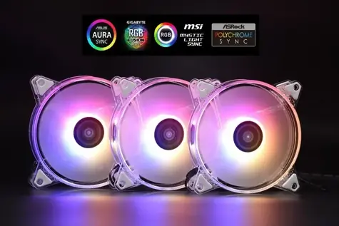 1stCOOL AURA EVO Crystal bílá / Sada ventilátorů / 120mm / ARGB / 3ks / řadič