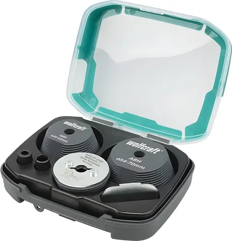 Wolfcraft Sada 3 adaptérů pro zvětšování otvorů / Adaptér / 3 ks