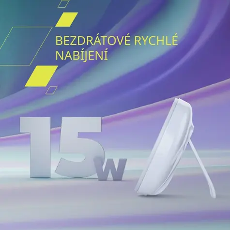 Canyon OnCharge 105 bílá / Bezdrátová nabíječka / Magnetická / 15W / kabel 1,5 m