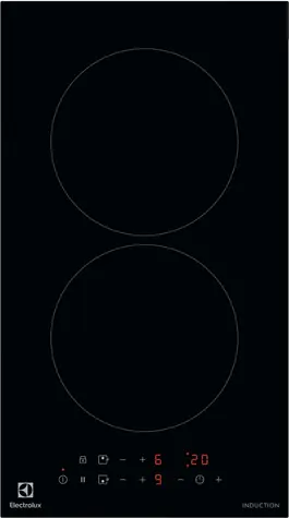 Electrolux LIT30231C černá / Indukční varná deska / 2 plotny / 3650 W / dotykové ovládání