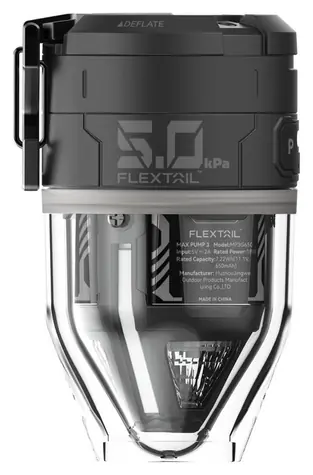 Flextail Max Pump 3 černá / Přenosná vzduchová pumpa / tlak 5 kPa / 500 l/min / USB-C