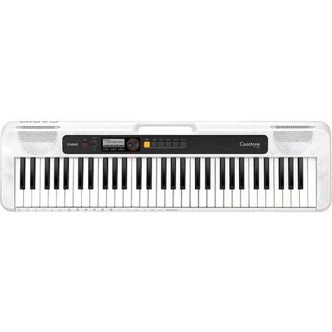 Casio CT-S200 WE bílá / klávesy / 61 kláves / USB / adaptér