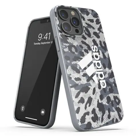 Adidas OR SnapCase Leopard šedá / Zadní kryt / Apple iPhone 13 Pro Max