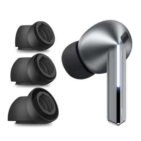 Tech-Protect Ear Tips pro Samsung Galaxy Buds 3 Pro černá / Ušní nástavce / silikonové / velikosti S/M/L / 3 ks
