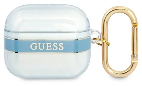 GUESS Strap Collection modrá / Pouzdro pro Apple AirPods 3