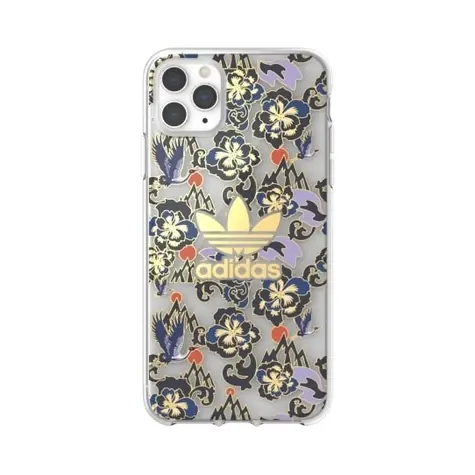 Adidas OR Clear Case CNY AOP pro iPhone 11 Pro Max zlatá / Ochranný kryt