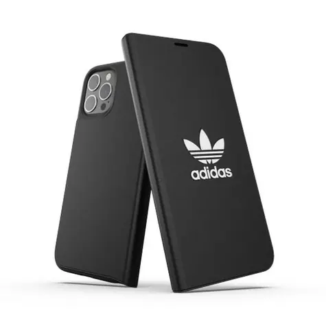 Adidas OR Booklet Case BASIC černá/bílá / Pouzdro typu kniha / Apple iPhone 12 Pro Max