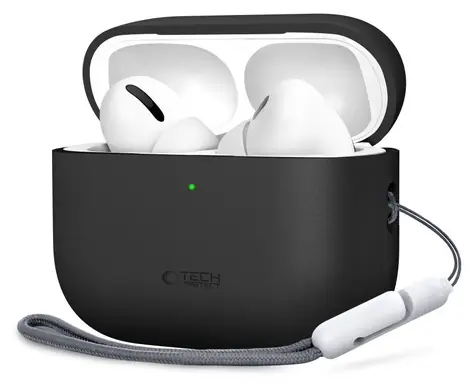 Tech-Protect Silicone Case černá / Pouzdro / pro Apple AirPods Pro 3 / silikonové
