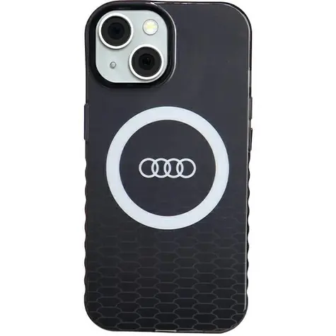 Audi IML Big Logo černá / Zadní kryt / MagSafe / Apple iPhone 13/14/15