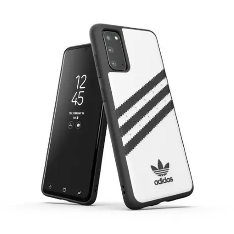 Adidas OR Moulded Case PU Samsung Galaxy S20 bílá-černá / Kryt / PU materiál / SM-G980