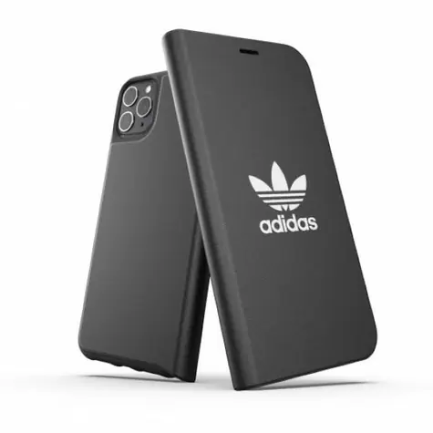 Adidas OR Booklet Case Basic pro iPhone 11 Pro Max černo-bílé / Pouzdro typu kniha