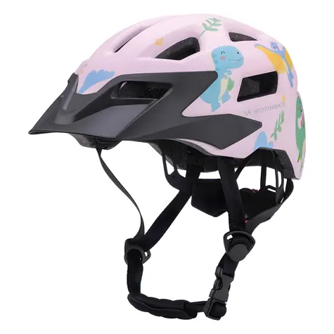 Wozinsky MTB růžová XS / Dětská cyklistická helma / Odnímatelný kšilt