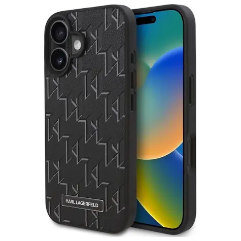 Karl Lagerfeld Hot Stamp MagSafe černá / Zadní kryt / Apple iPhone 16