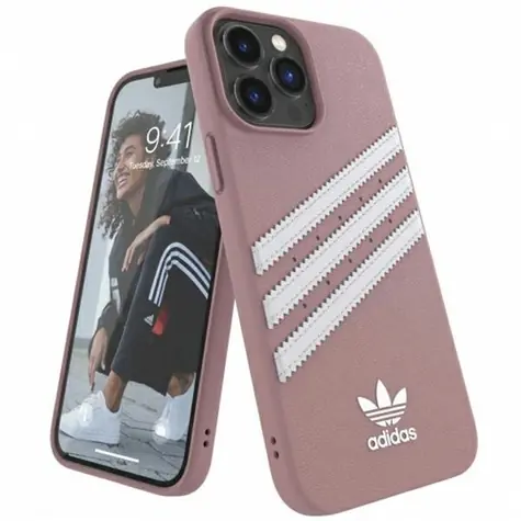 Adidas OR Molded Case PU růžová / Kryt / pro Apple iPhone 13 Pro Max / PU koženka