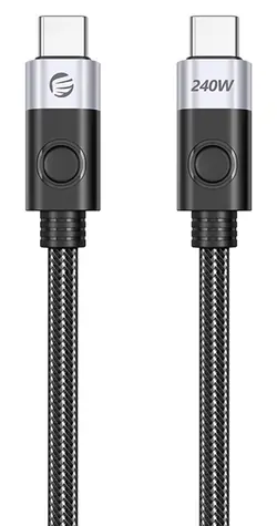 Orico CC240 černá / Kabel USB-C na USB-C / USB4 / 40 Gbps / 240 W / 8K 60Hz / 1,5 m
