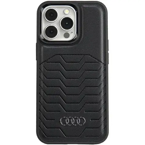Audi Synthetic Leather MagSafe černá / Zadní kryt / Apple iPhone 13 Pro, 13