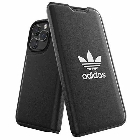 Adidas Booklet Case BASIC černá/bílá / Pouzdro typu kniha / Apple iPhone 14 Pro