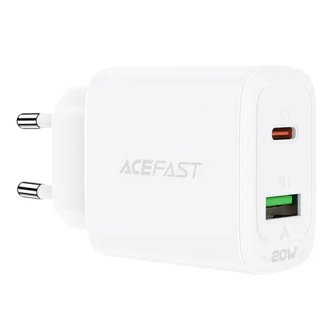 Acefast A25 20W bílá / Nabíječka / USB-C + USB-A / PD / QC 3.0 / PPS