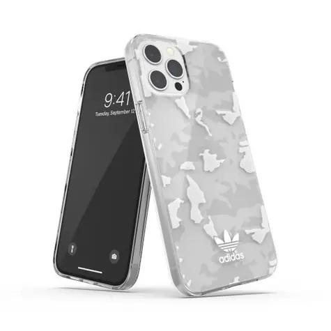 Adidas SnapCase Camo transparentní / Kryt / Apple iPhone 12 Pro Max