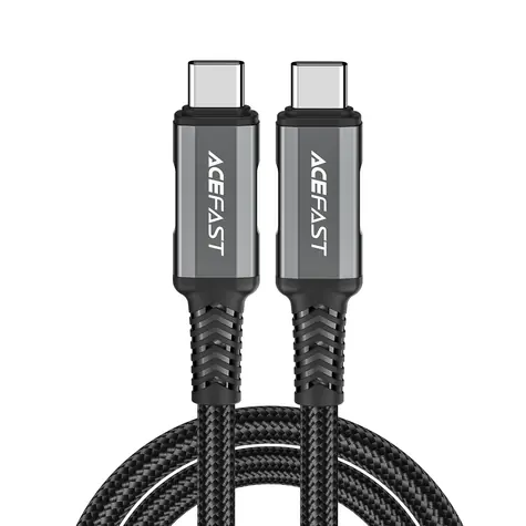 Acefast C1-09 šedo-černá / Kabel USB-C - USB-C / USB4 / PD3.1 / 5A / 1 m