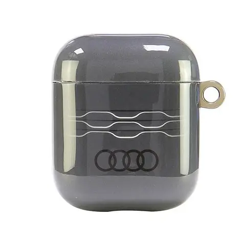 Audi IML Geometric Pattern pouzdro pro Apple AirPods 1 a 2 šedá / Pouzdro / IML technologie