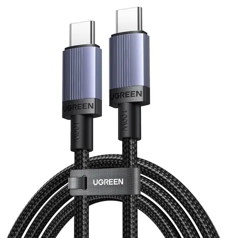 Ugreen kabel USB-C - USB-C 2m černá / Kabel / PD 100W / 5A