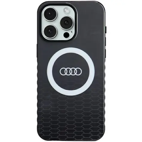 Audi IML Big Logo MagSafe kryt iPhone 15 Pro Max černá / Pouzdro / MagSafe