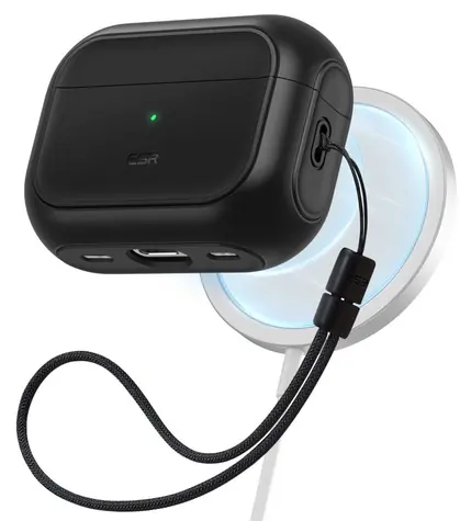 ESR Orbit Halolock černá / Pouzdro / Pro Apple AirPods Pro 1./2. gen / MagSafe
