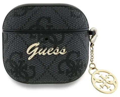Guess 4G Charm Collection AirPods 4 černá / Pouzdro