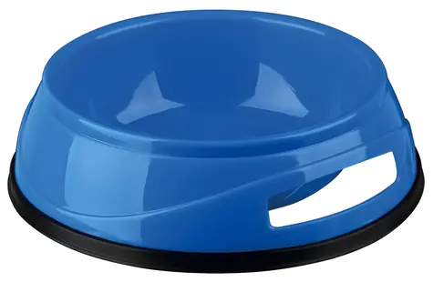 TRIXIE Plastová miska s gumovým okrajem / Miska pro psy / 0,75 l / O 16 cm